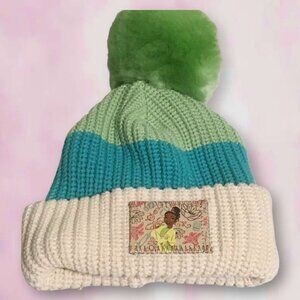 : Disney Parks X Love Your Melon Princess Tiana Pom Pom Winter Hat - Youth Size!